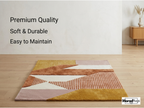 New Zealand Wool Geometric Rug | Rust Earth Tone Hand Tufted Carpet