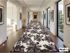 Midnight Bloom Floral Rug | Hand-Tufted New Zealand Wool Area Rug | Luxury Modern Botanical Carpet.