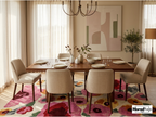 Hand-Tufted New Zealand Wool Rug – Colourful Floral Poppies Area Carpet