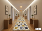 Modern Hexagon Geometric Rug – New Zealand Wool Carpet | Luxury Grey, Gold & Ivory Designer Rug