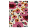 Hand-Tufted New Zealand Wool Rug – Colourful Floral Poppies Area Carpet