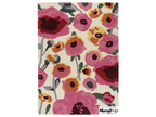 Hand-Tufted New Zealand Wool Rug – Colourful Floral Poppies Area Carpet